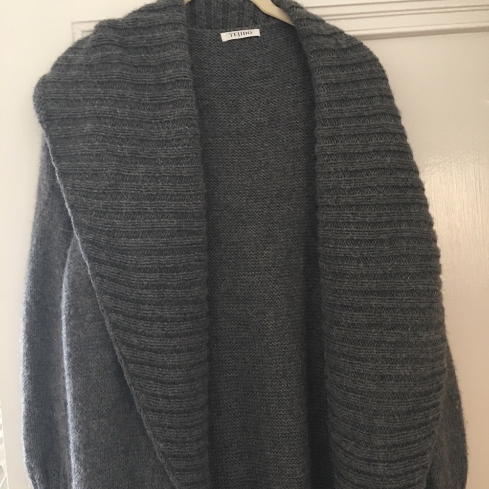 Grey Cardigan Duster